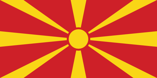Flag: Former Yugoslav Republic of Macedonia