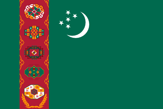 Flag: Turkmenistan